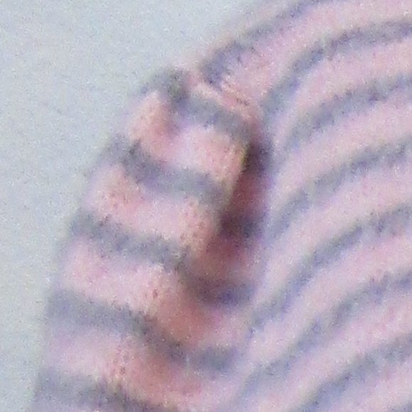 Pink And Gray Striped / Stretch / Size Medium / Warm Sweater - Picture 7 of 8